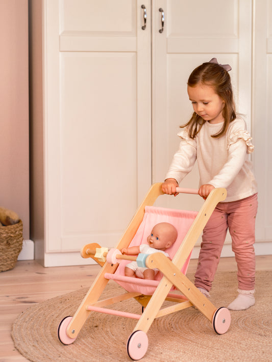 Moovertoys wooden doll stroller