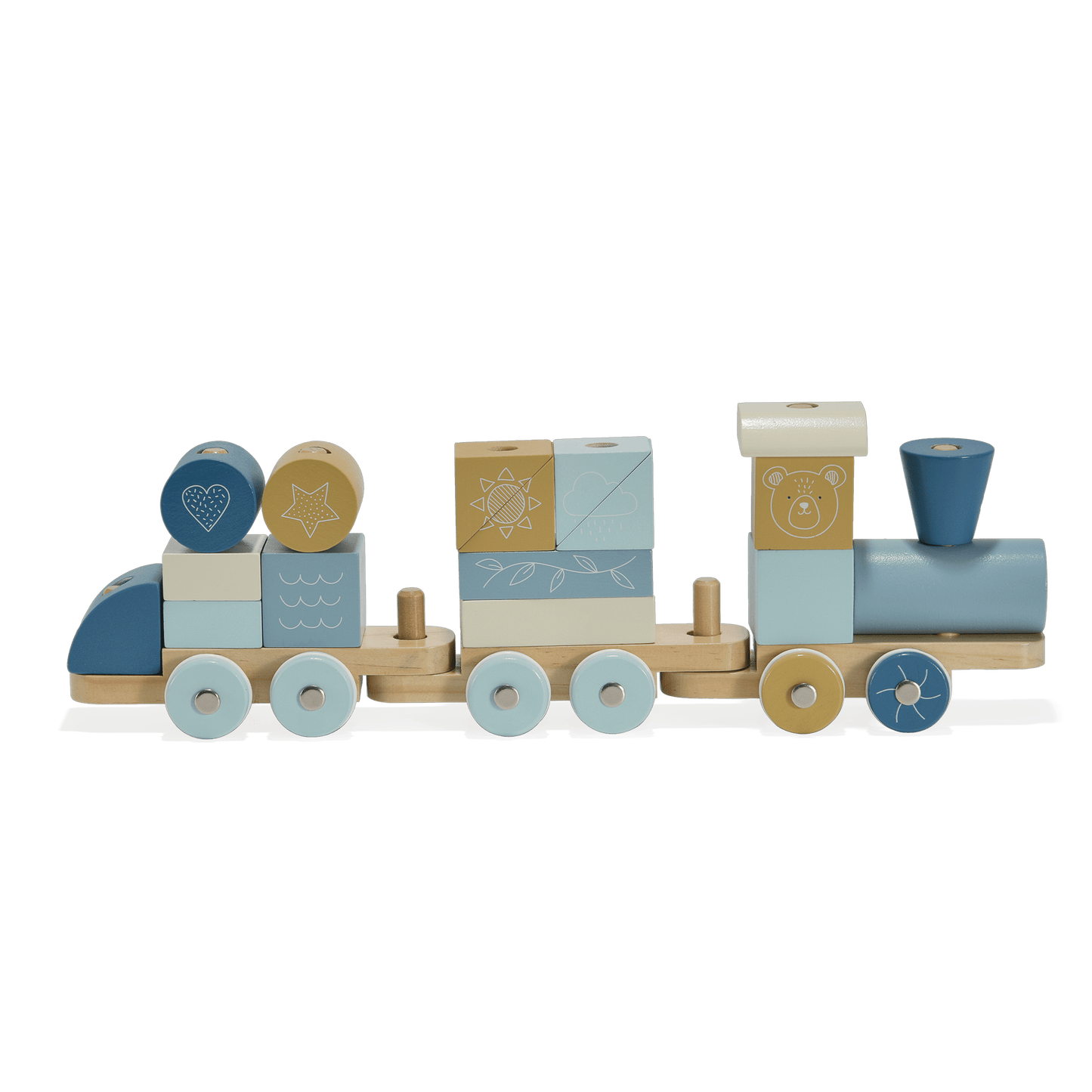 Block Train Blue