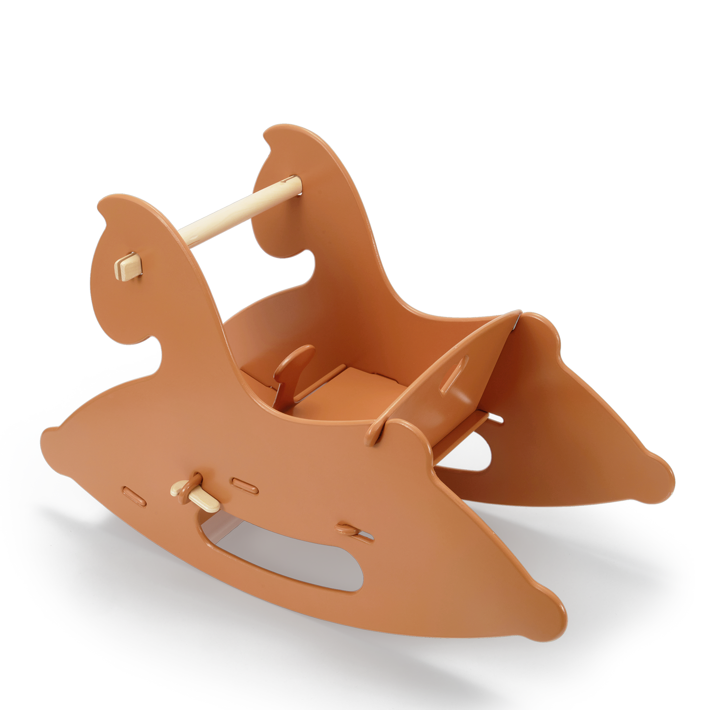 Wooden Rocking Horse - Brown