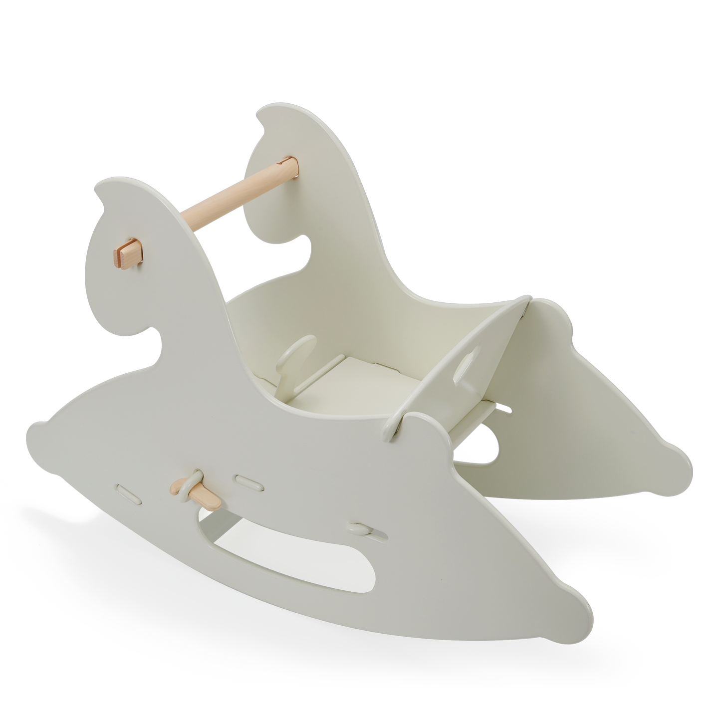 Wooden Rocking Horse - Off White