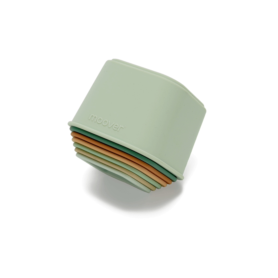 Silicone Stacking Tower Green