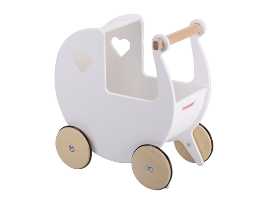 Traditional Doll Stroller White
