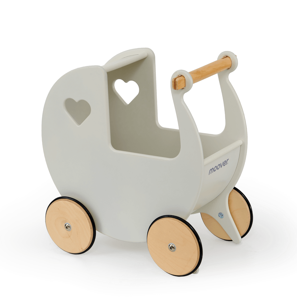 Traditional Doll Stroller Off White