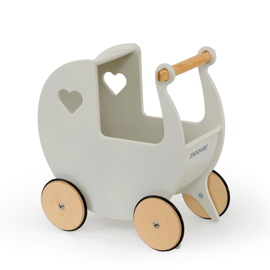 Traditional Doll Stroller Off White
