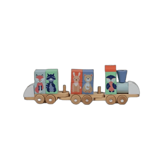 Block Animal Train