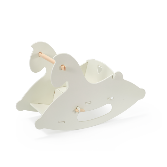 Wooden Rocking Horse - Off White