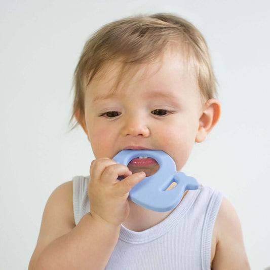 Wally Whale Teething Toy - Light Blue