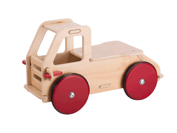Baby Ride-On and Play Truck Natural