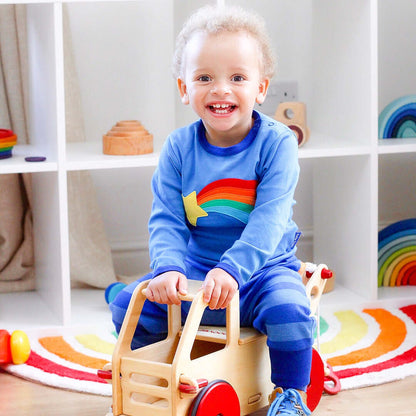 Baby Ride-On and Play Truck Natural