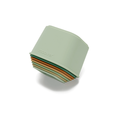 Silicone  Stacking Tower Green